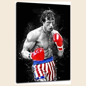 Rocky Balboa Boxing Poster Painting Wall Art Picture Print For Bars Restauran165